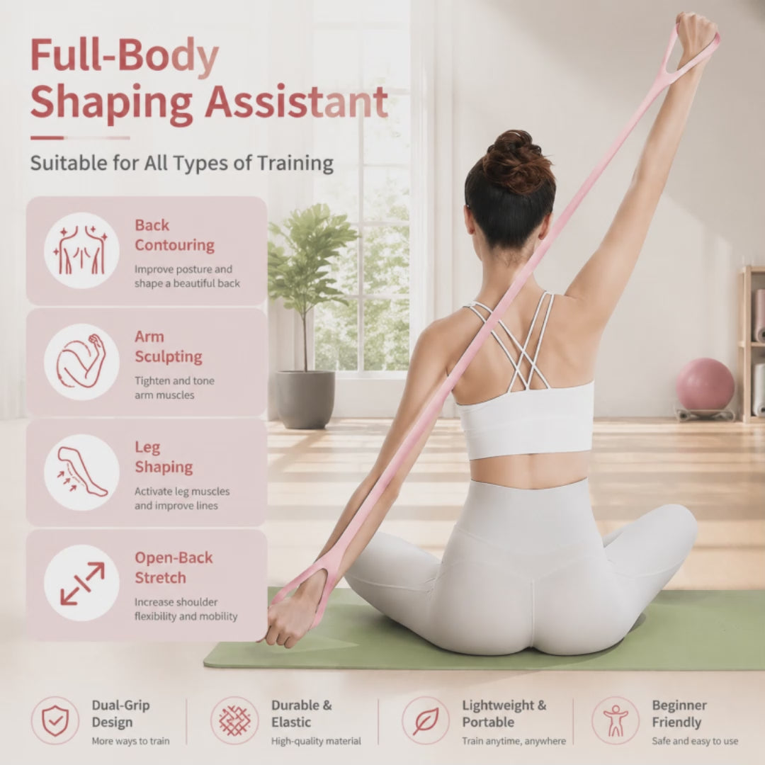8-Shaped Silicone Resistance Band for Home & Gym Workouts